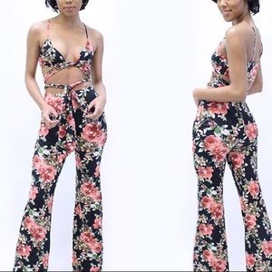 Floral two piece matching set